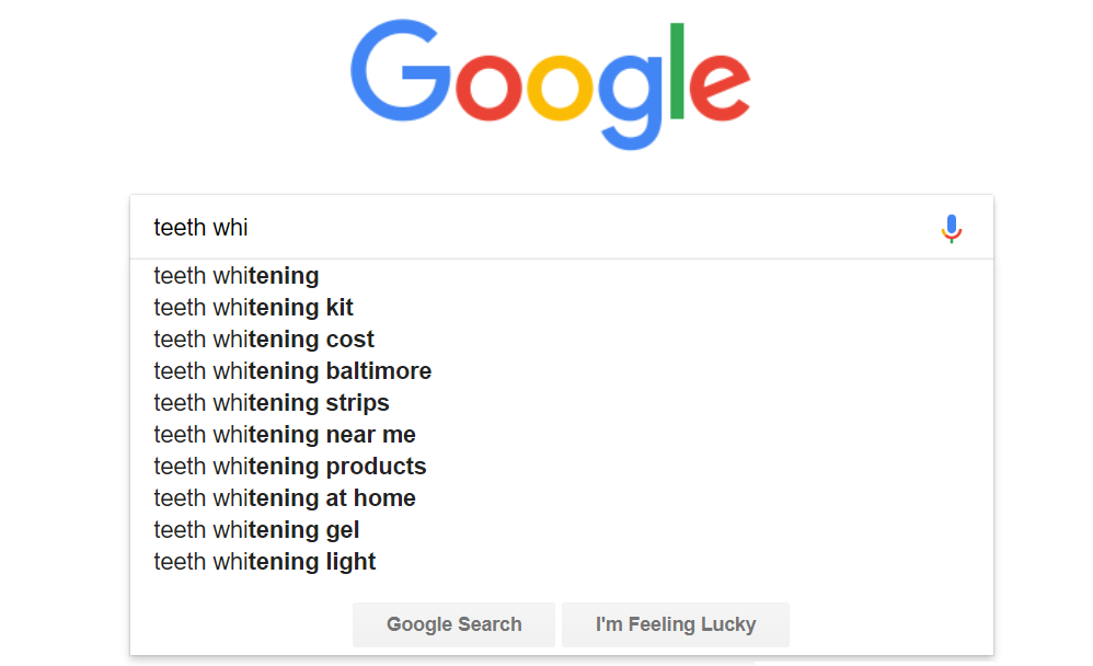 google keyword suggest